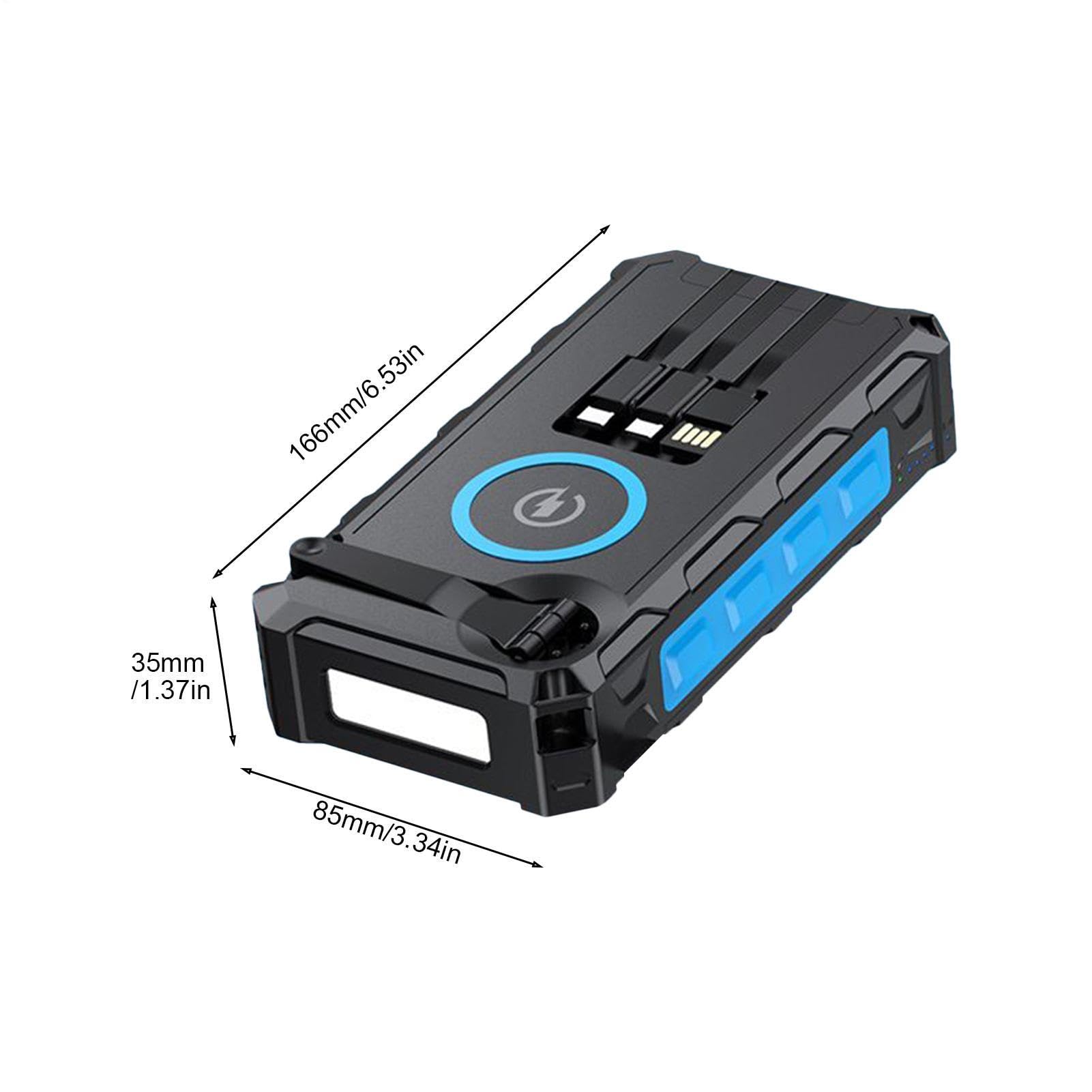 Power Bank Solare Portatile Impermeabile Pieghevole Power Bank Solare Con | Power Bank Con Ricarica Rapida E Torcia Per Casa Viaggi Escursionismo Pesca Uomini Donne Ragazzi Ragazze Giova