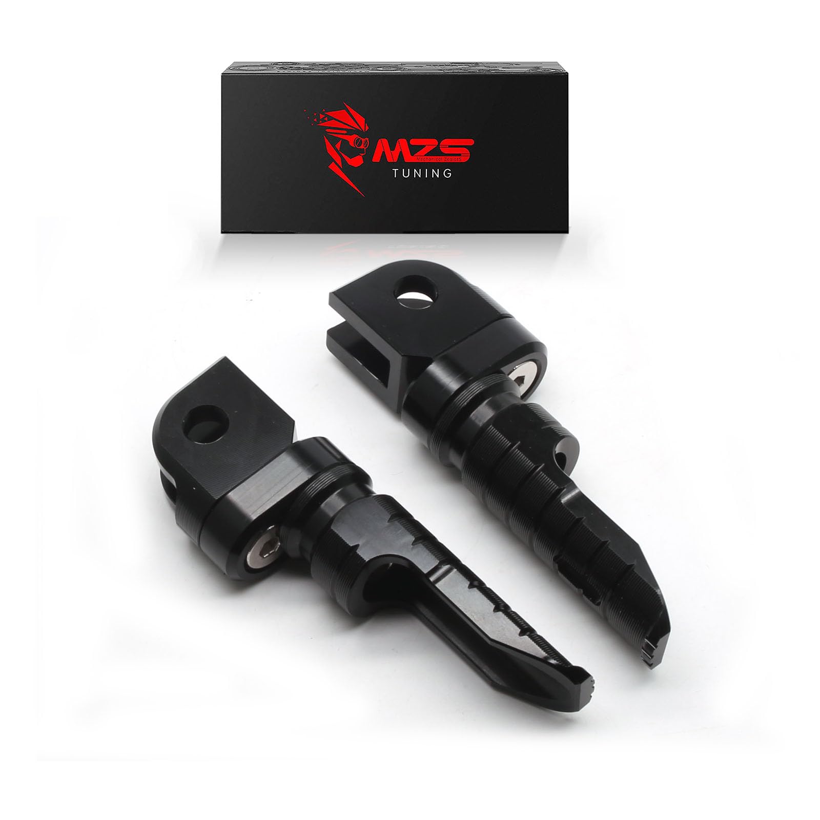 MZS Motorcycle Front Foot Pegs for EX 400 500 Z400 Z500 ZX4R ZX25R 18-26