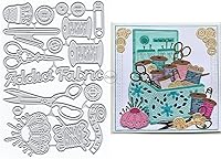 Vista 12 de DzIxY Troqueles de corte de metal redondos para cámara para kit de fabricación de tarjetas, troquelados, troquelados, plantillas de máquina