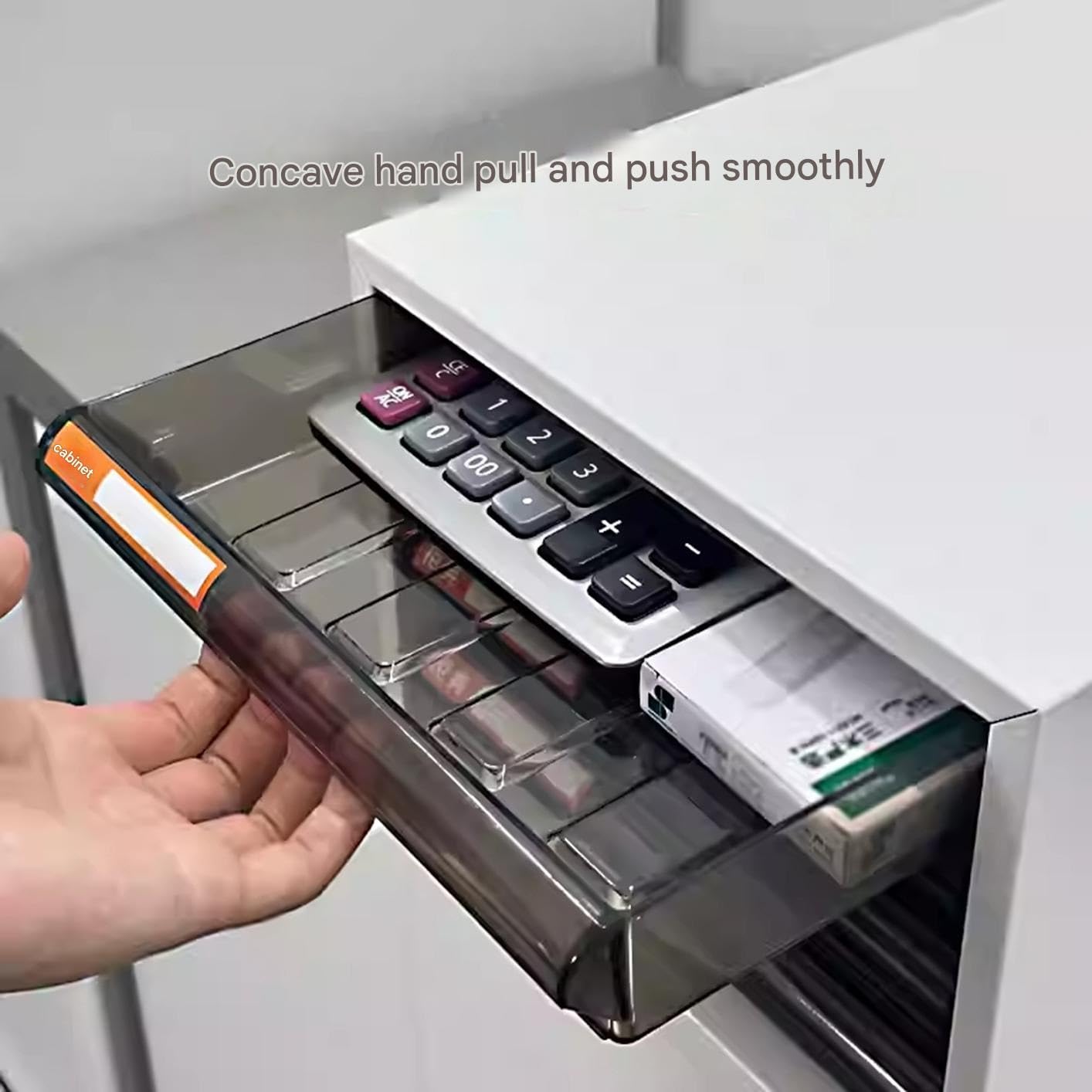 Schubladenbox Aktenschrank Aus Stahl – Schreibtisch-Organizer Mit Schubladen, Aufbewahrungsbox For Kleine Gegenstände/Kosmetikartikel Im Büro(C)