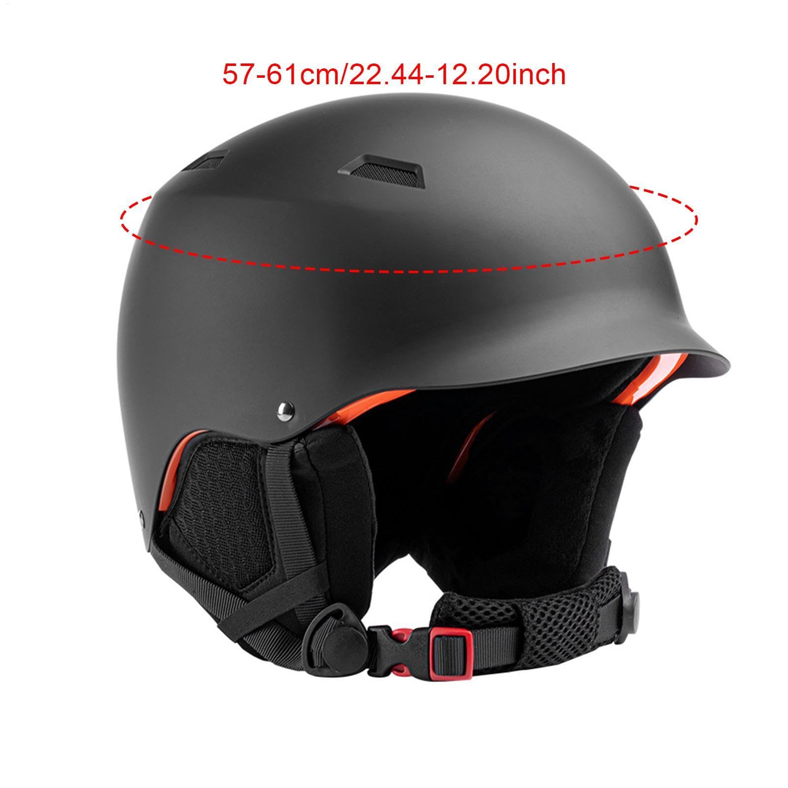 Casque Rigide de Snowboard, Chapeau de Snowboard avec Oreillettes Chapeau | Équipement de protection de tête de casque de patinage sur neige coupe-vent