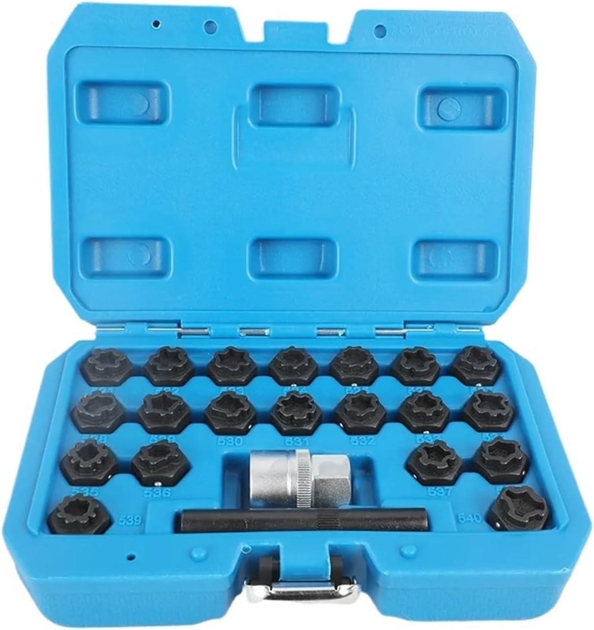 22Pcs Wheel Lock Sets Special Tire Anti-Theft Screws Removal and Install Key Socket Sleeve Tool Kits Compatible with VAG 521 540