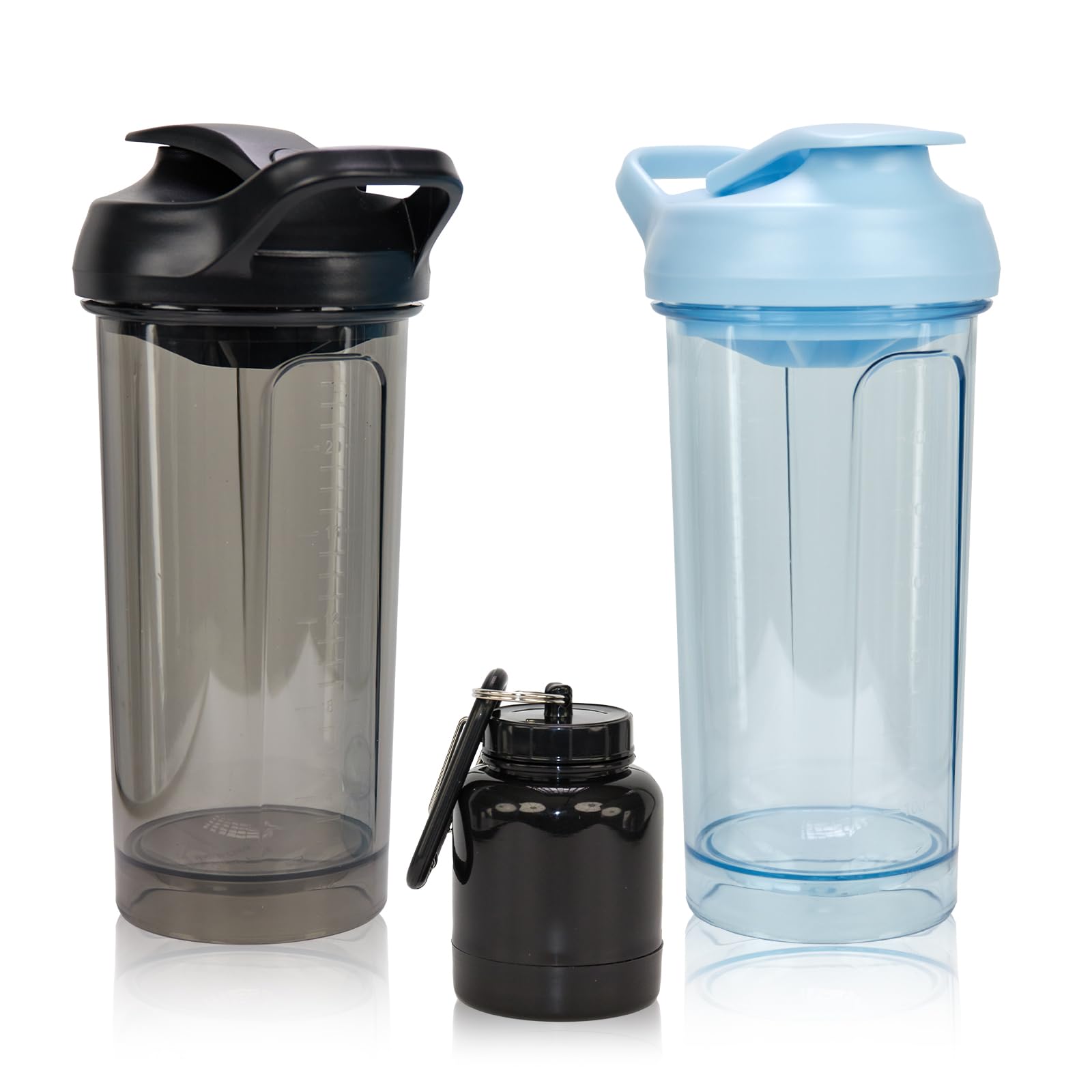Protein Shaker Bottle 20oz, Leakproof Protein Shaker Cups for Gym, Fitness & Supplements, PETG Material(1 Pack, Blue) — Amazon image 21
