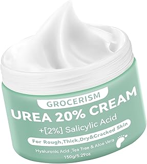 Urea Cream 20 Percent For Feet Plus 2% Salicylic Acid 150g || Foot Cream and Hand Cream Maximum Strength with Hyaluronic Acid, Tea Tree, and Aloe Vera for Deep Moisturizes