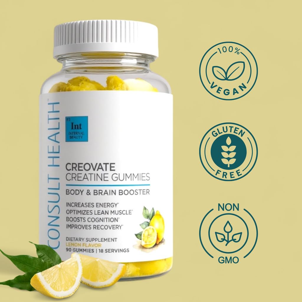 Amazon.com: Consult Health CREOVATE CREATINE MONOHYDRATE Gummies