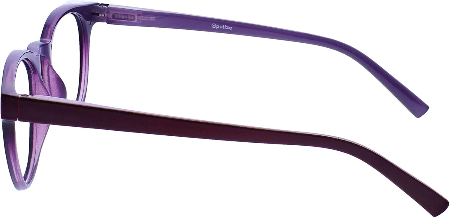 OPULIZE BLU Blue Light Blocking Reading Glasses for Women Men, Cool Round Frame, Anti-Glare Computer and Gaming Eyewear - Image 4