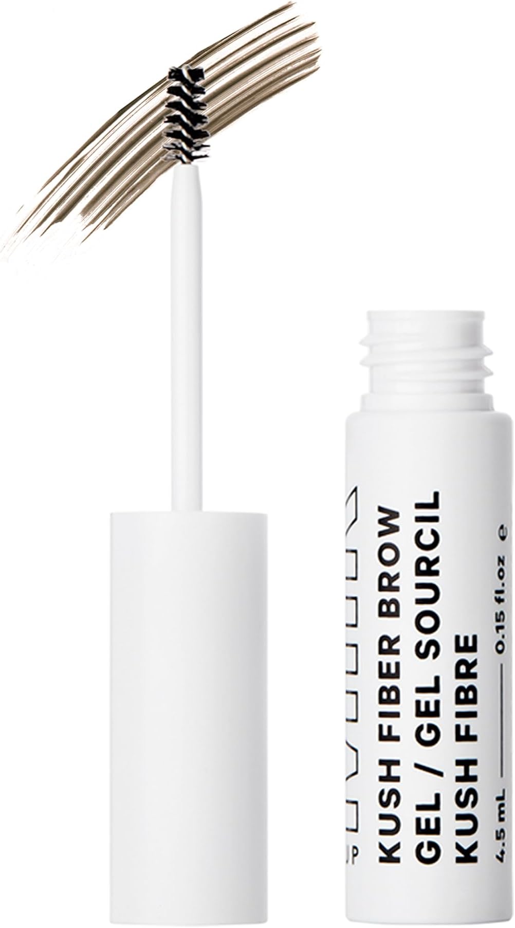 KUSH Fiber Brow Gel – Tinted Gel Fluffs, Fills + Holds Eyebrows for a Fuller, Natural Look – Conditioning, Vegan Formula