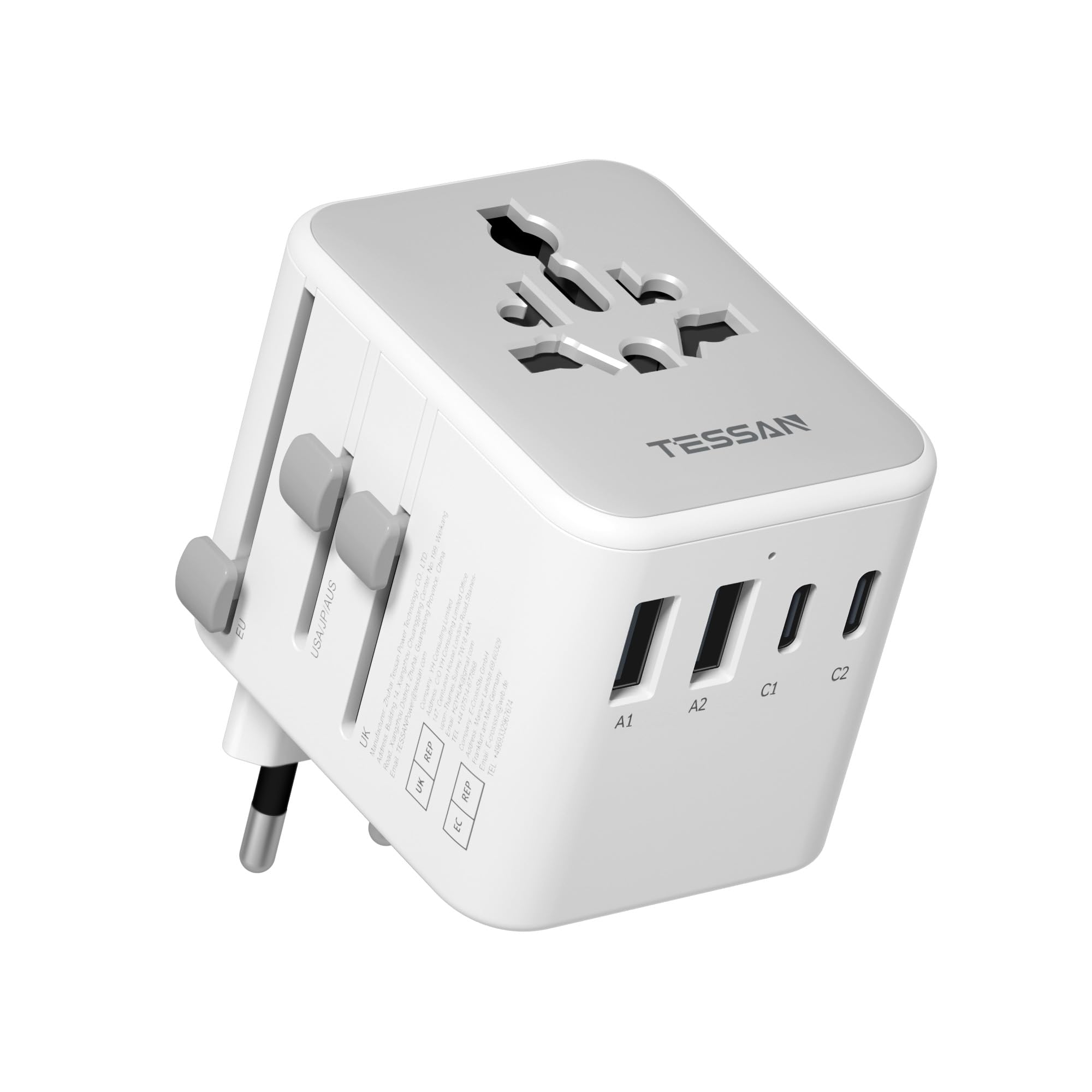 TESSAN Universal Travel Adapter - World Power Plug -6