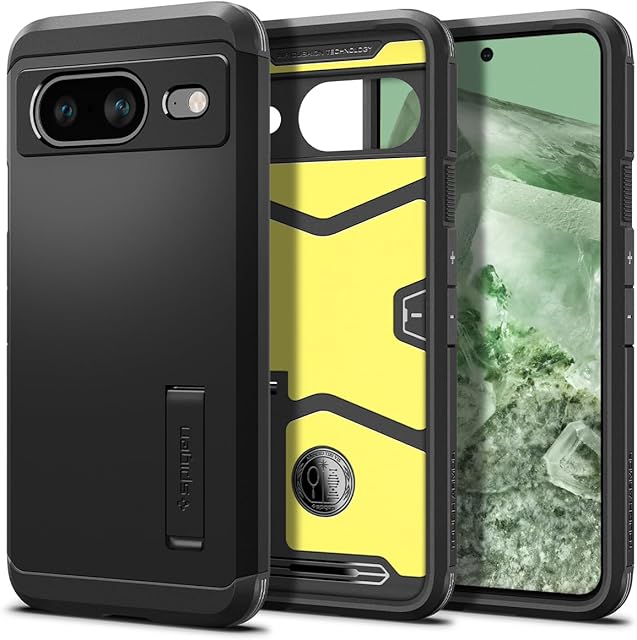 Spigen Tough Armor Case Compatible with Google Pixel 8 - Black