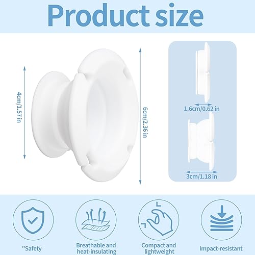 Miniatura 2 de Paquete de 3 organizadores de cables de carga plegables de silicona, enrollador de cables plegable y soporte de cable de electrodomésticos
