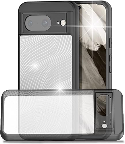 Miimall Funda compatible con Google Pixel 8, TPU + PC Funda a prueba de golpes resistente a los arañazos delgada antihuellas antihuellas para Google