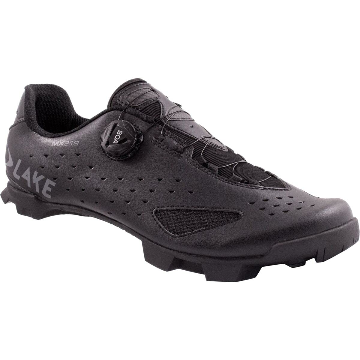 Lake Mx219 Cycling Shoe - Men's Black/Grey, 42.0