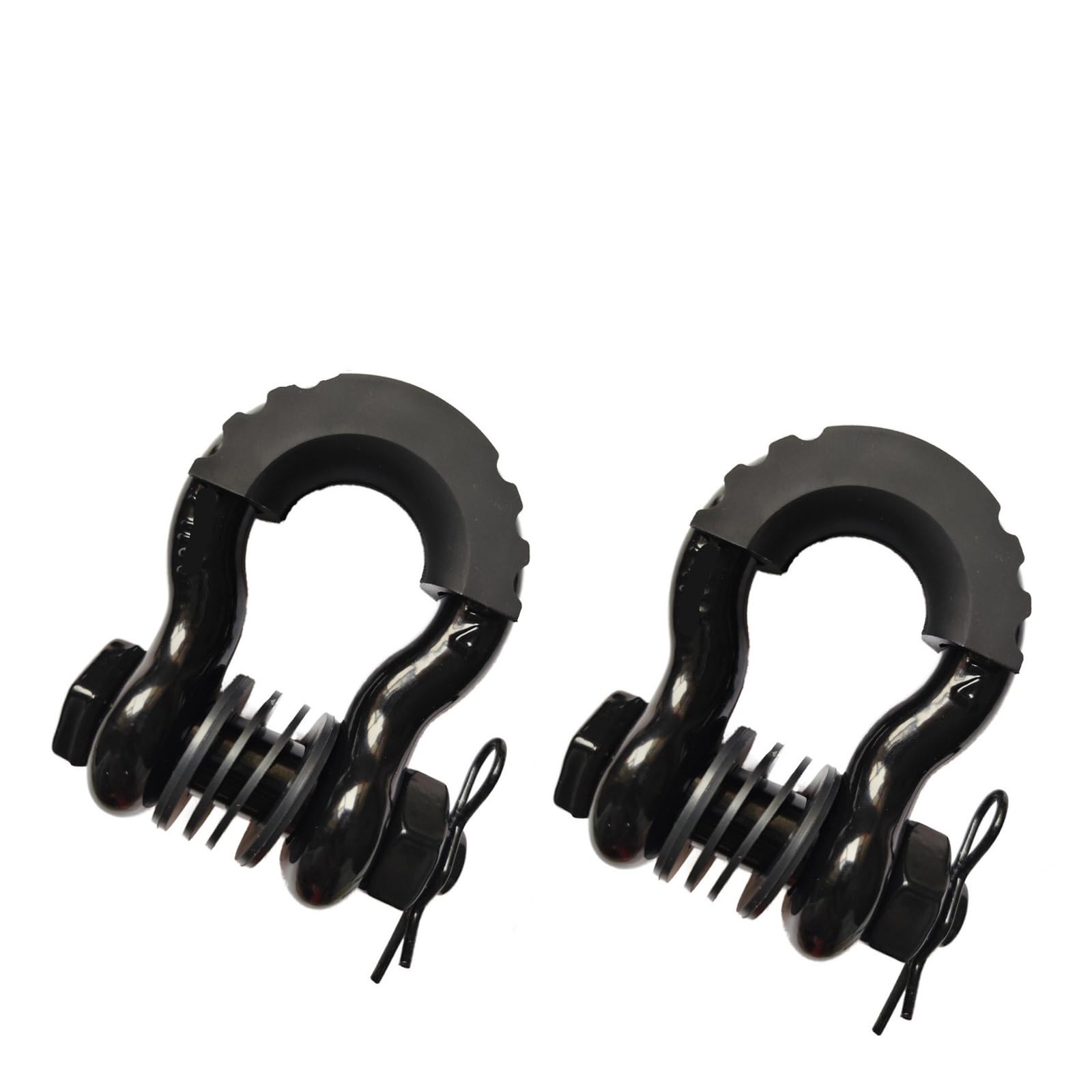 Pjfcewfdgx 32T Black 2Pcs D-Ring Anchor Shackle 28660Lbs Break Strength For Vehicle Trailer Use