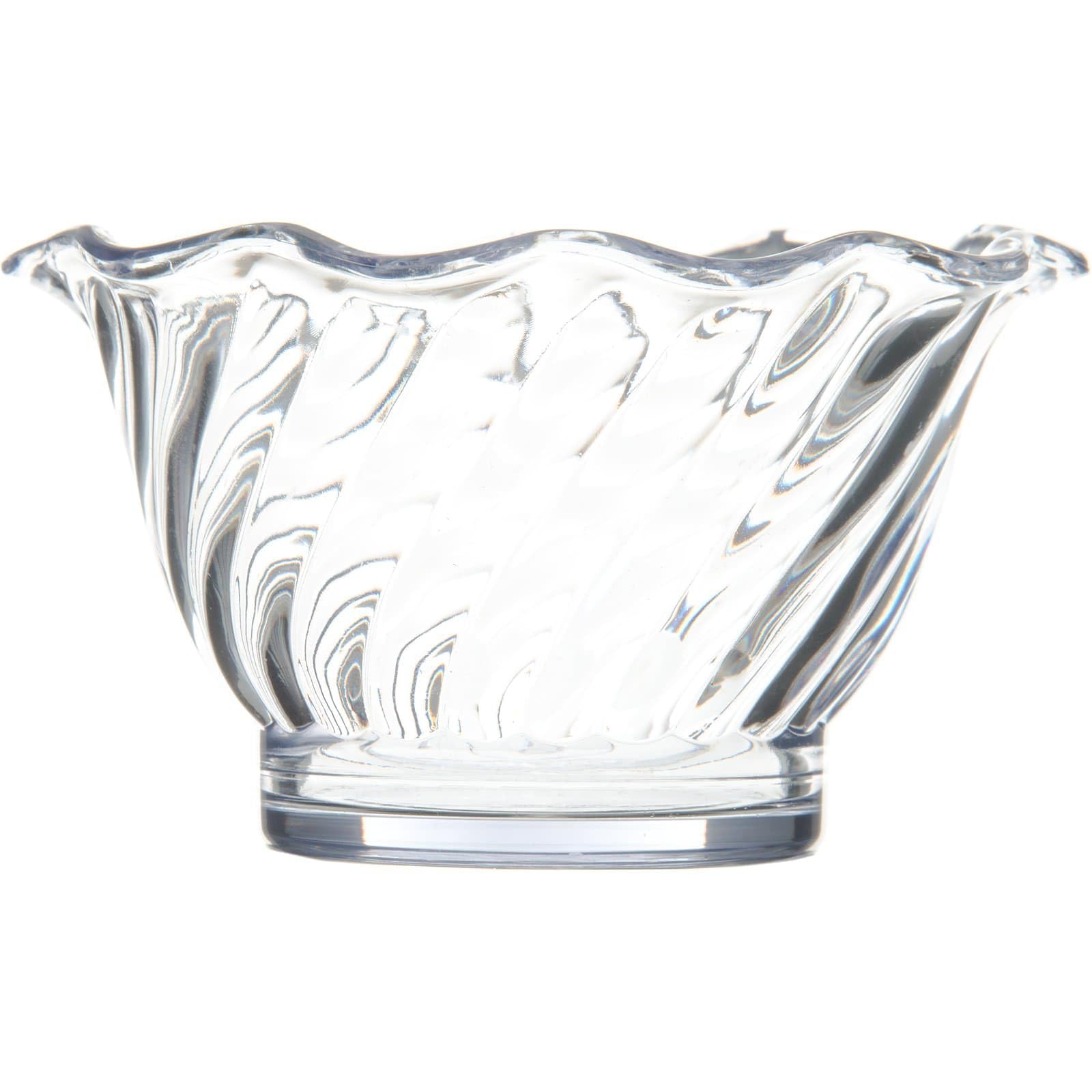 DINEX DXSWC507 SAN Plastic Swirled 5 Oz. Tulip Bowl - 96 / CS