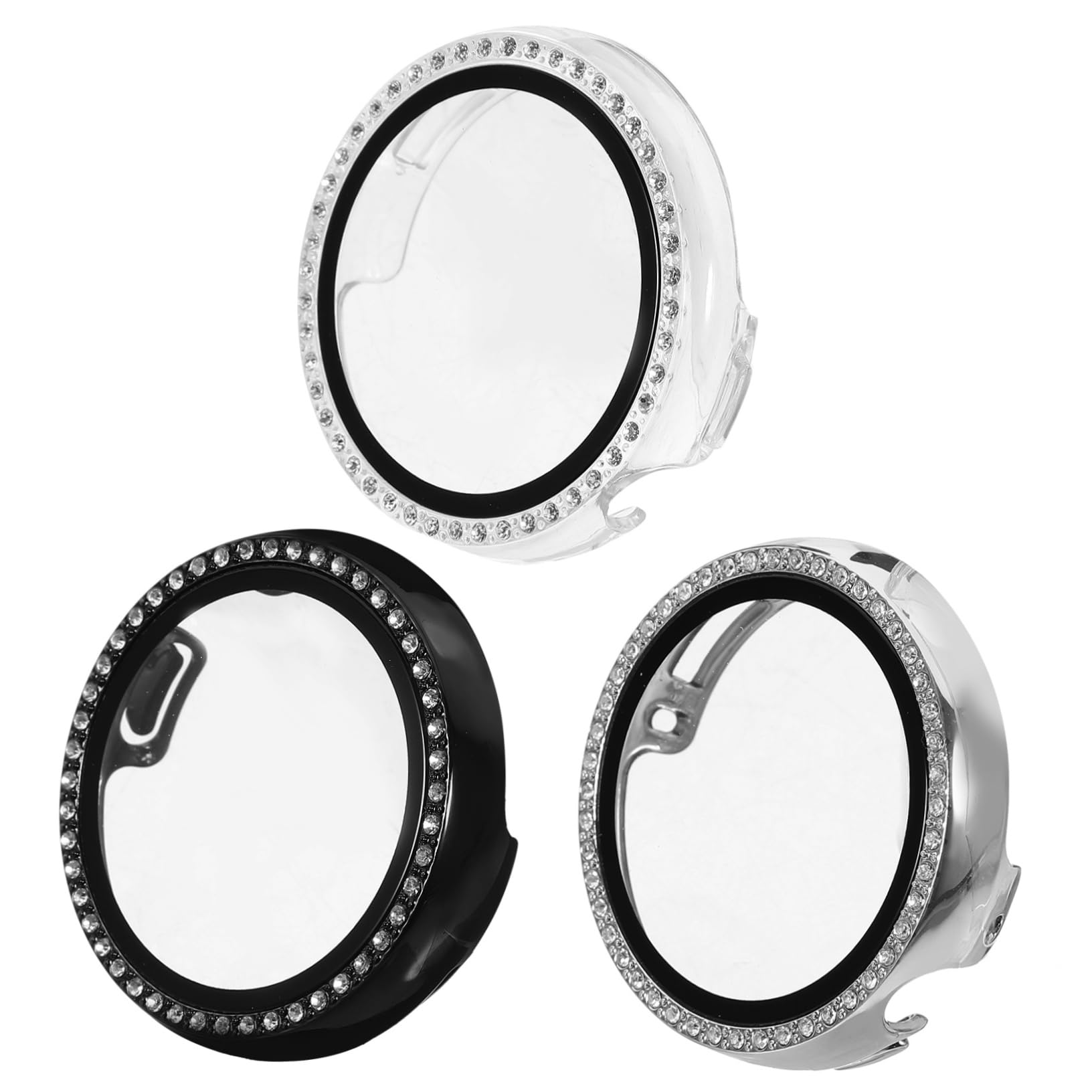 DOITOOL 9stücke Teiliges Rhinestone Uhrenschutzcover Für Watch Hochwertige Kratzfeste Schutzhülle Mit Präzisen Ausschnitten Für Einfachen Zugriff Stilvoller Schutz Transparent