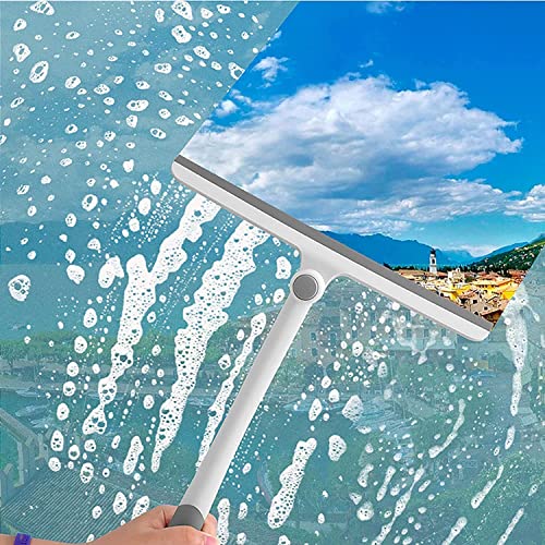 Image of Glass Wiper Window Cleaner Long Handle | Window Cleaning Brush | Window Glass Wiper | Window Glass Cleaner | Squeegee Rotatable Cleaning Brush for Window (Window Glass Cleaner Brush)