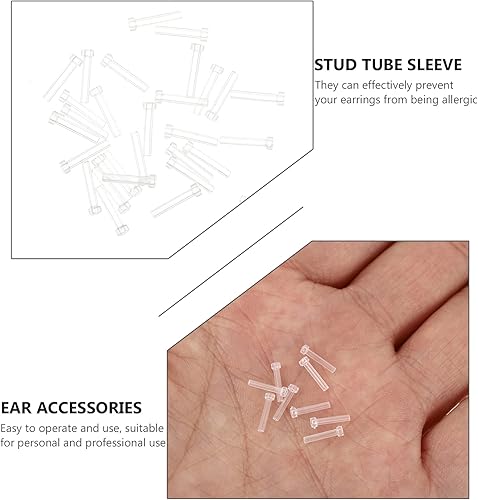 Miniatura 6 de SEWACC Mangas para aretes, 30 unidades, fundas protectoras para aretes, antisensibles, para hombres, mujeres y niñas