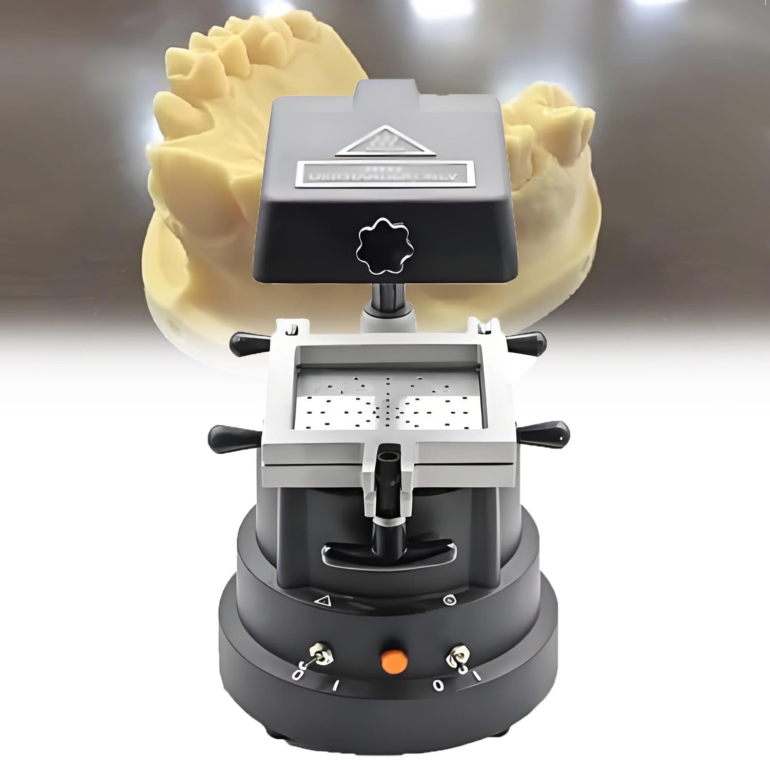 QuinteZhenTially 1200w Automatic Dental Vacuum Forming Machine,High-Power Thermoformer,High Efficiency Orthodontic Retainers & Laminating,for Dental Clinics & Laboratory Use