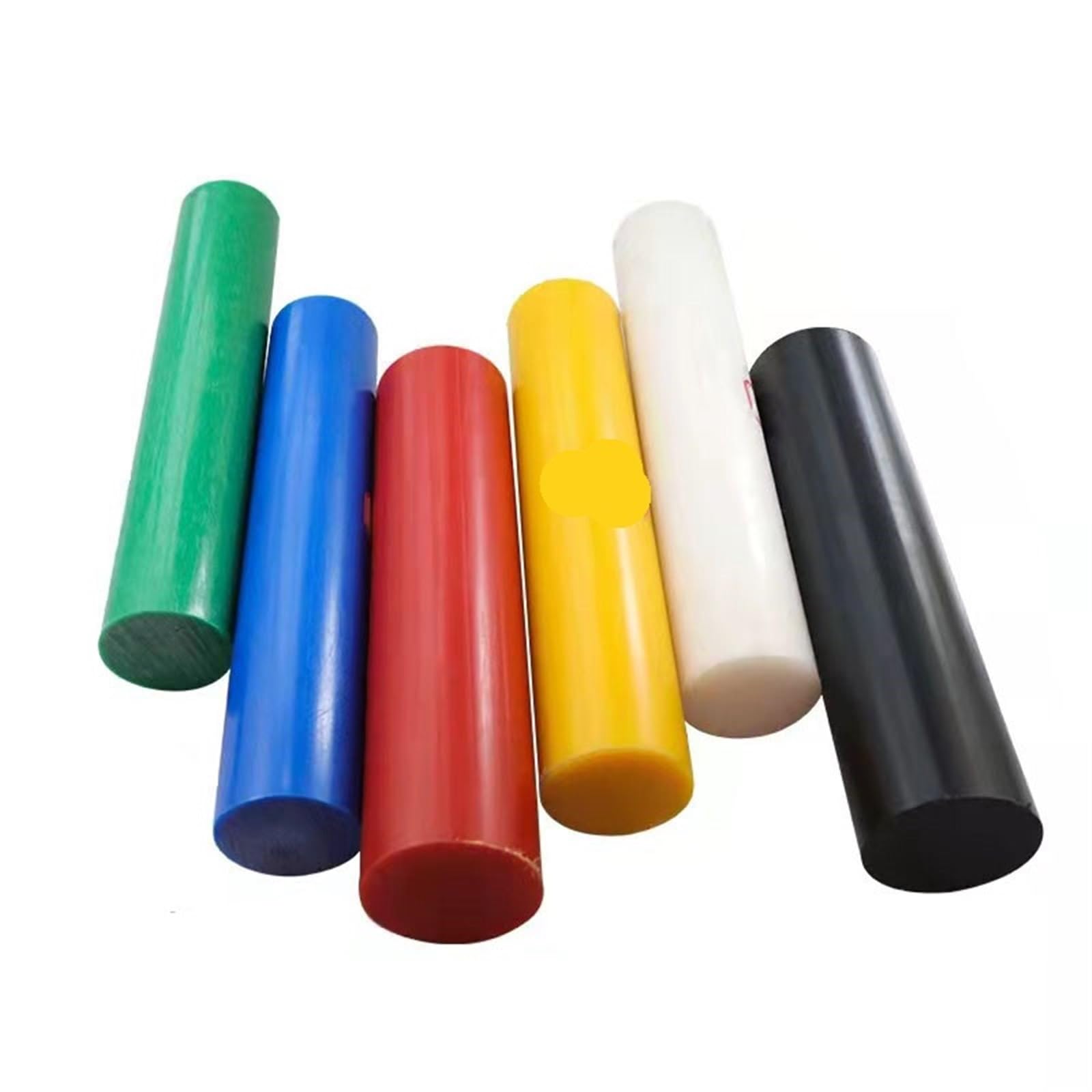 Nylon-Stab 1 stück Bunte POM Nylon Stangen Solide Rot Blau Gelb Grün Sticks Stange Stick 50cm Kunststoff Rundstab(Green,1pcs 50cm dia.45mm)