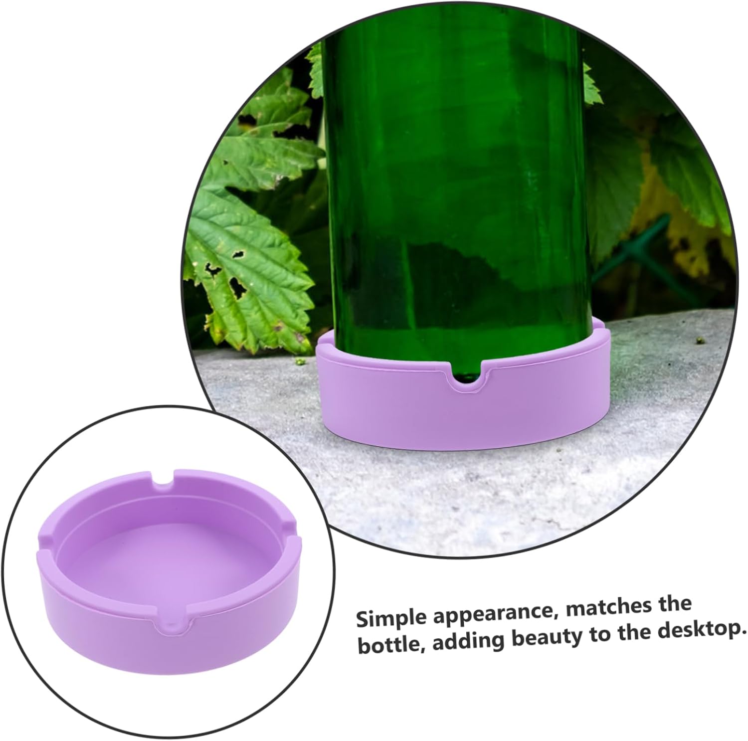 IMIKEYA Home Wine Bottle Coaster Beer Bottle Holder Non-slip Silicone Pad Reusable Multi-functional Elegant Table Accessory image 3