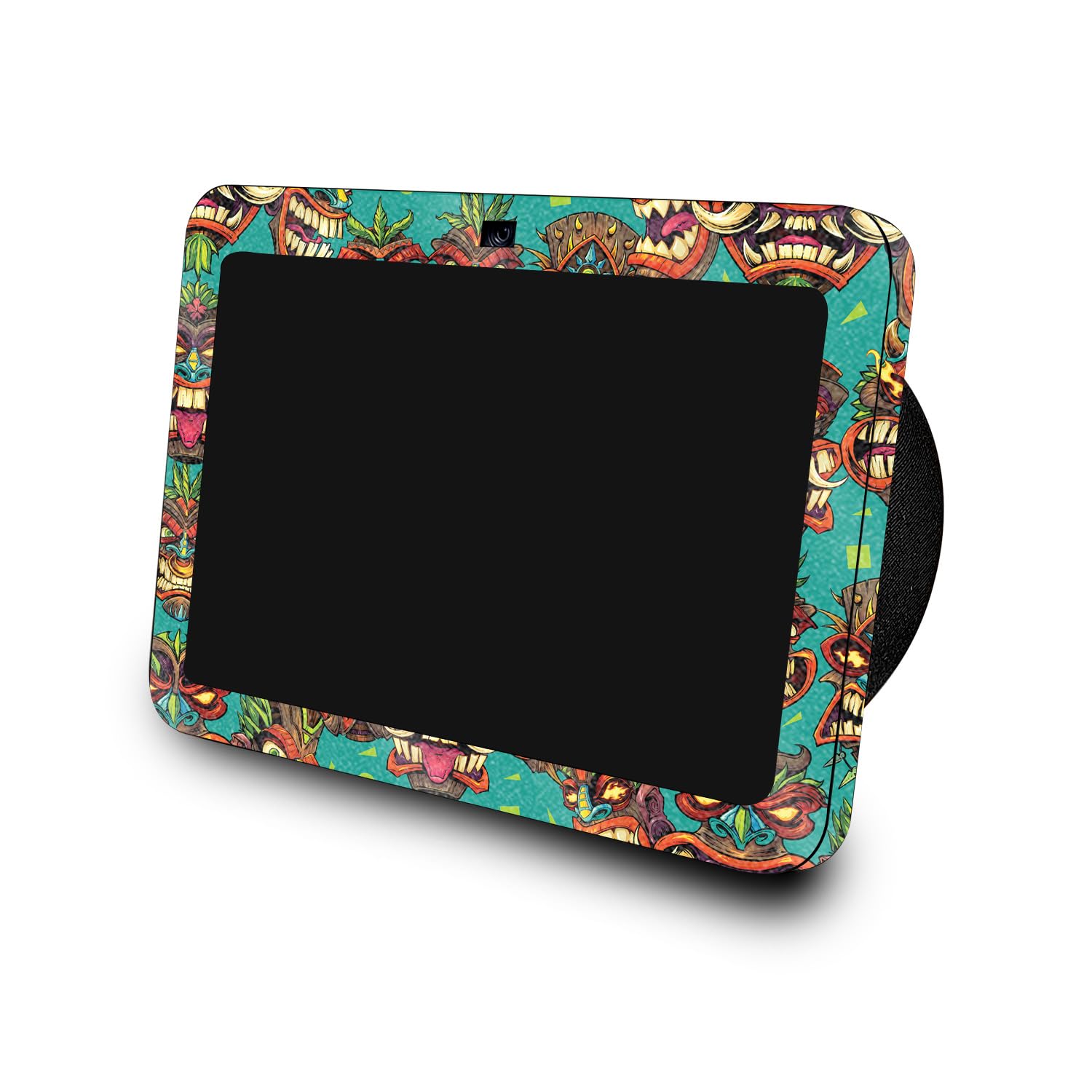 Glossy Glitter Skin Compatible with Amazon Echo Show 8 (3rd Gen, 2023) - Crazy Tikis - Premium 3M Vinyl Protective Wrap Decal Cover - Easy to Apply | Crafted in The USA by MightySkins