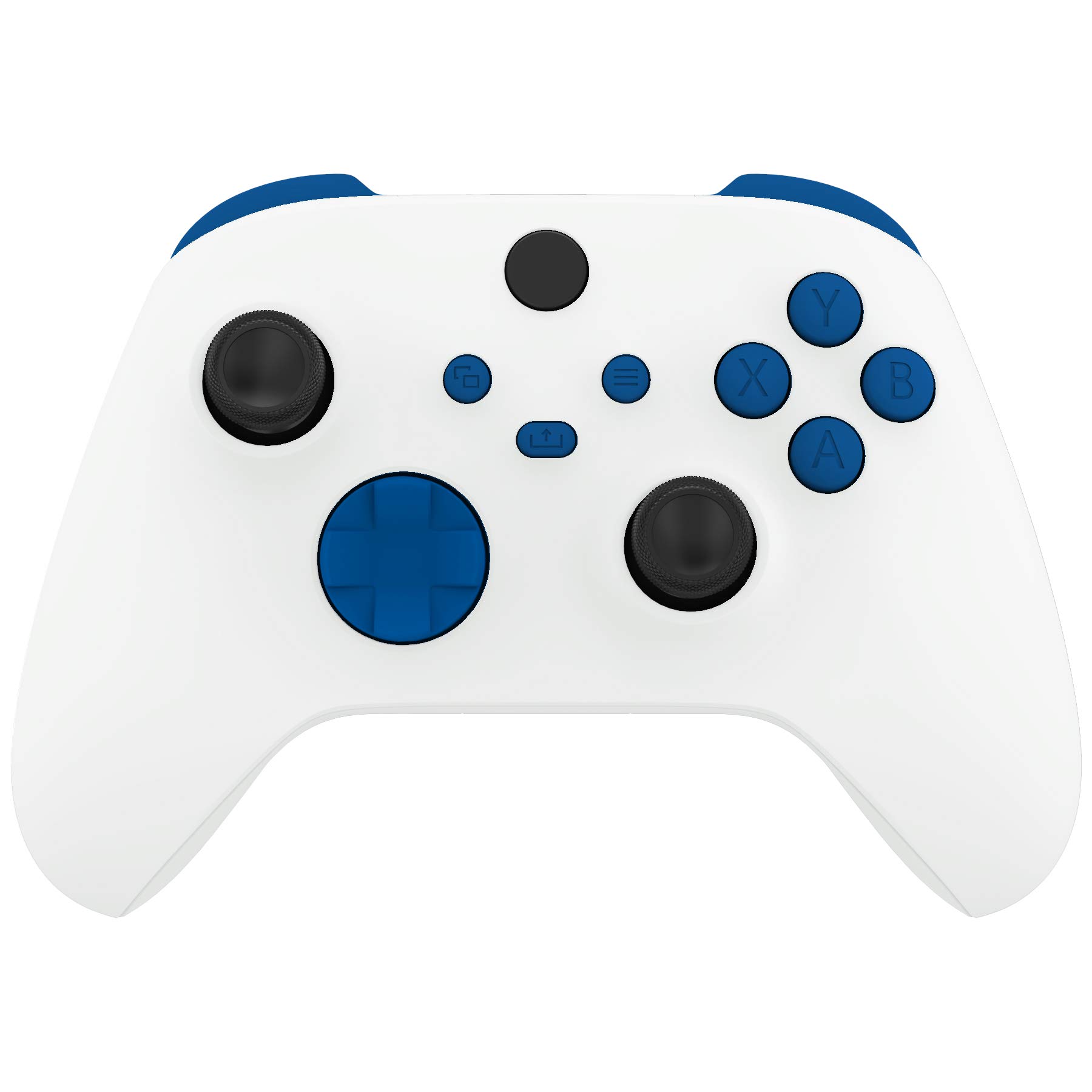 eXtremeRate Replacement Buttons for Xbox Core Wireless Controller, Blue DIY Accessories Kit LB RB LT RT Bumpers Trigers Dpad ABXY Start Back Sync Share Keys Parts for Xbox Series X & S Controller