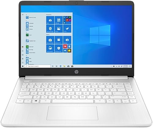 HP Computadora portátil 14, Intel Celeron N4020, 4 GB de RAM, 64 GB de almacenamiento, pantalla táctil HD de 14 pulgadas, Windows 11 Home, delgada y