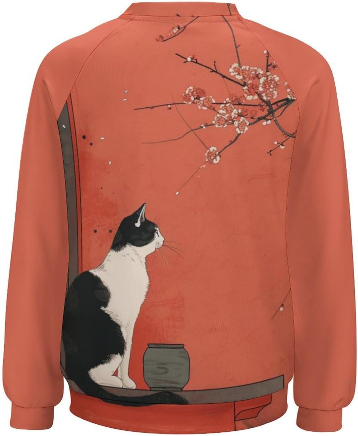 Long Sleeve Shirts for Women Cat Printed Fall Winter Dressy Holiday Casual Fashion Crewneck Tunic Tee Shirts - Image 5