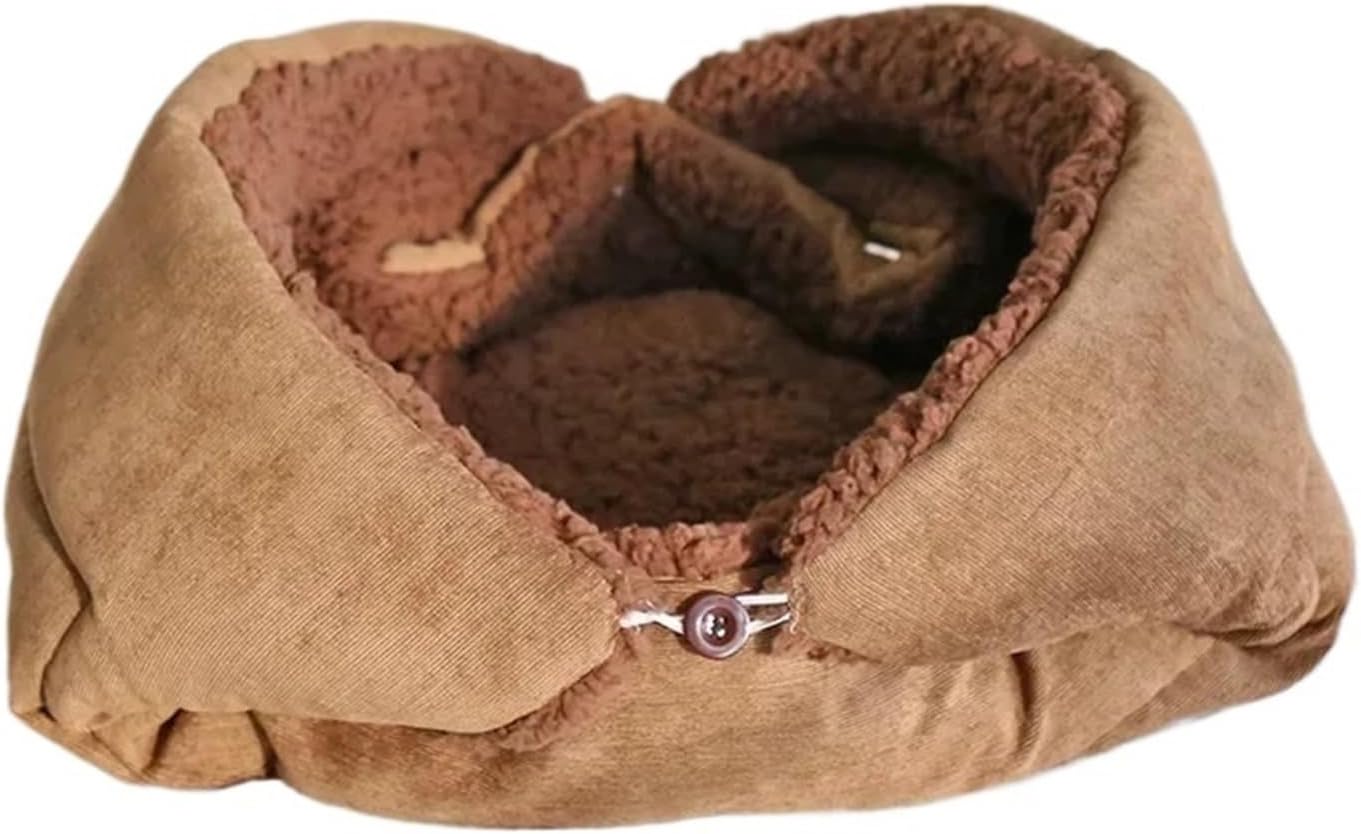 Compatible for Cozy Pet Mat, Soft Foldable Bed for Indoor Cats and Small Dogs(Coffee,70cm 50cm)