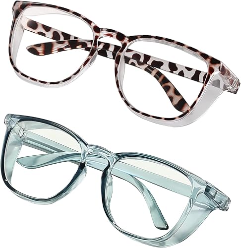 LASMEX Gafas de seguridad elegantes para mujeres y niñas, gafas antivaho gafas protectoras transparentes