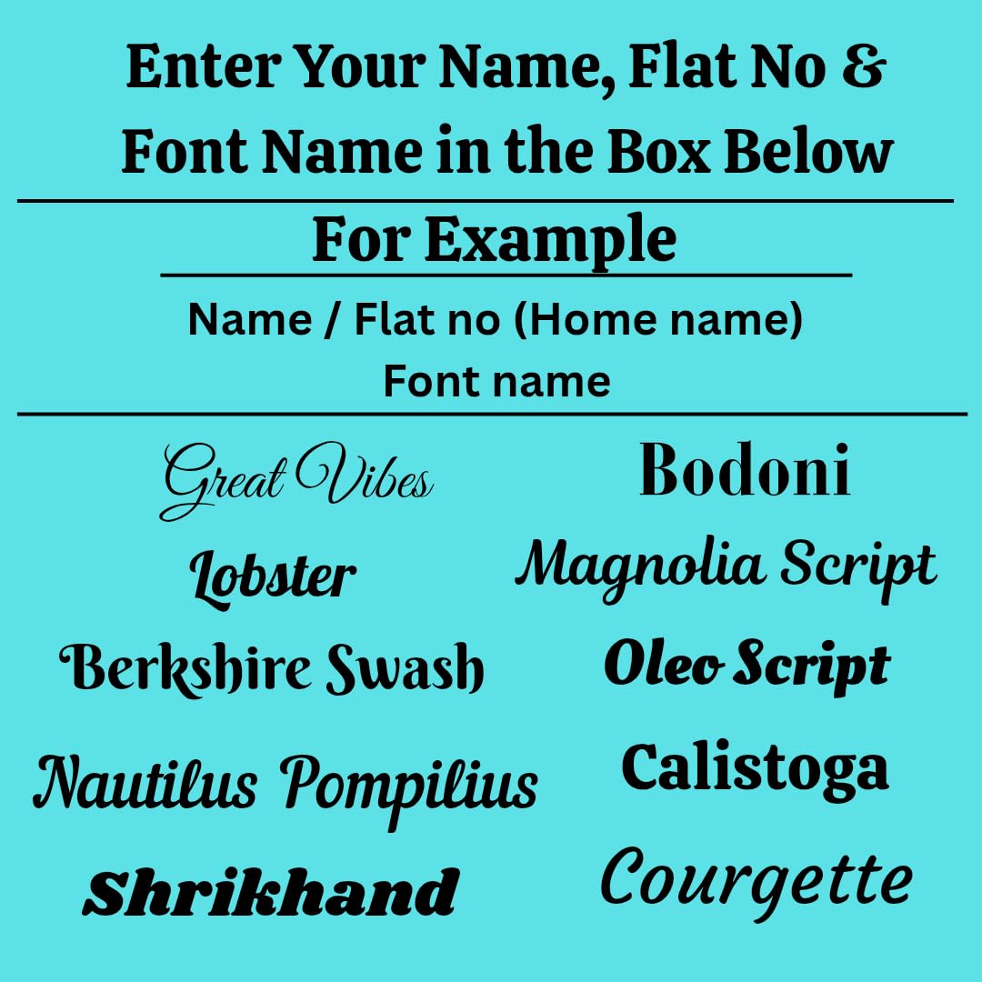 Customised Name Plate for Home Entrance, Acrylic, Golden, Wall Mount, 46x30 cm, Door Office Signage (12/18 inch) — Amazon image 5