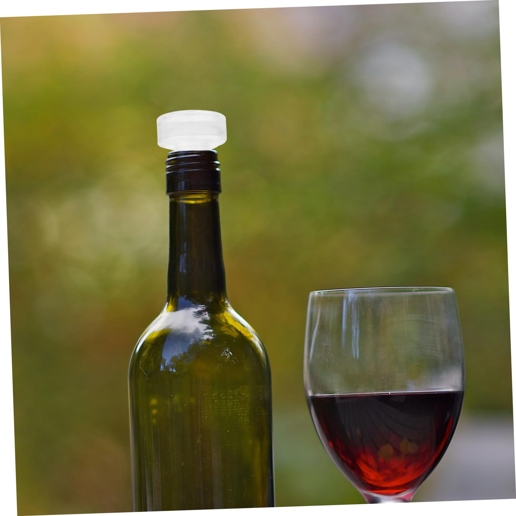 Tapones de Vino T Estilo en Vidrio Transparente, 10 Unidades, Sellador Hermético para Botellas, Apto para Uso Doméstico y Fiestas, Accesorios para Conservación de Bebidas