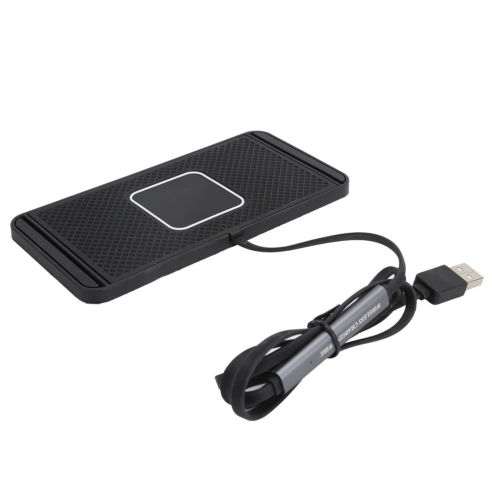 Caricabatteria per Auto Wireless Veloce, Pad di Ricarica Qi per Auto da 10 W 7,5 W, Dock per Stazione di Ricarica Antiscivolo per Auto per Telefono, per per e Altri Dispositivi