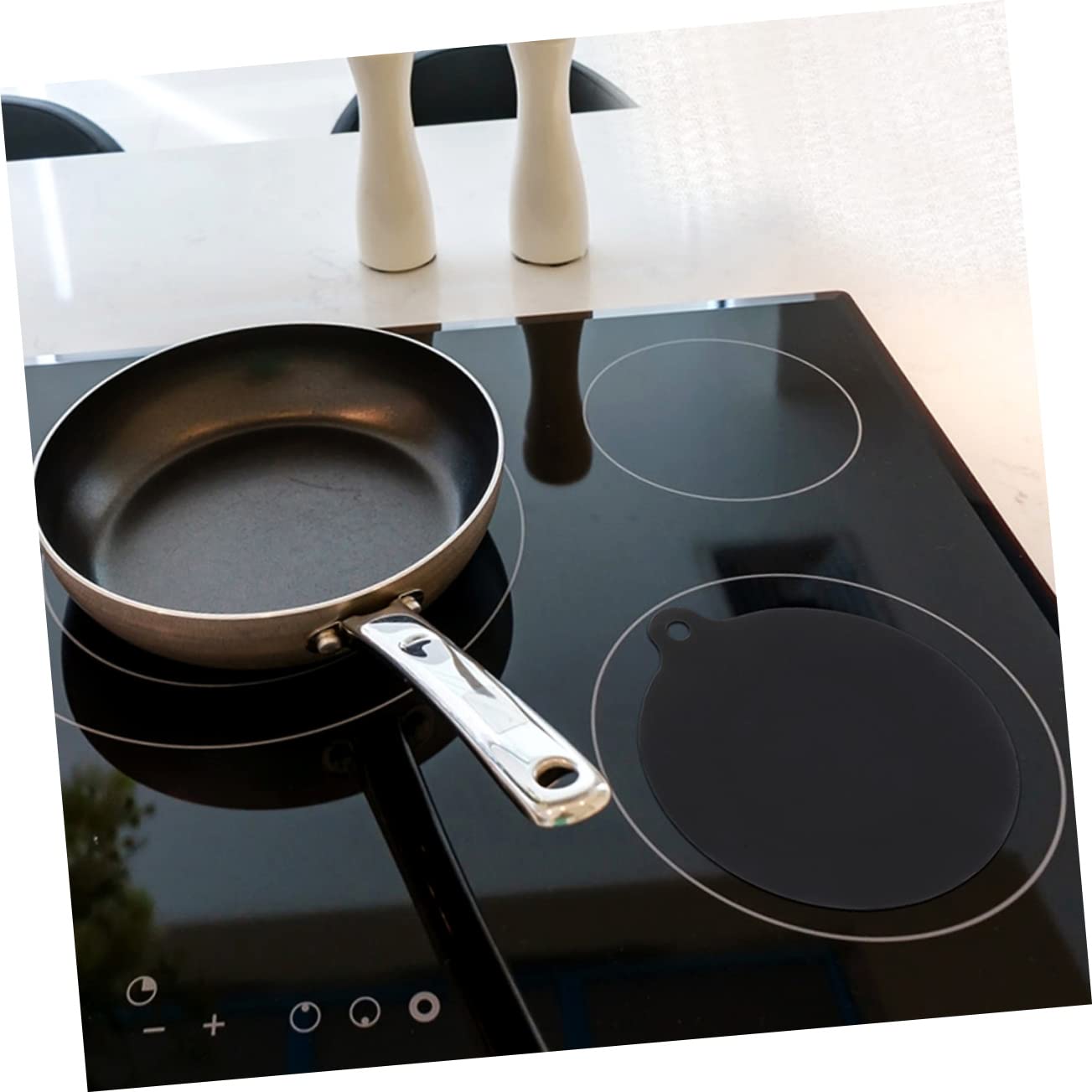 HANABASS 10piezas Protector De Inducción De Silicona y Antideslizante para Cocinas y Superficies Fácil De Limpiar