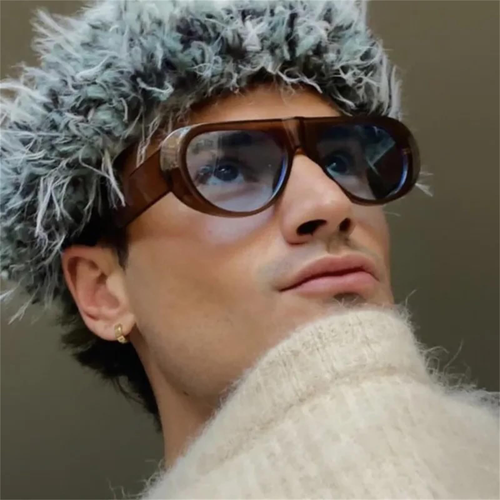 Gafas de sol ovaladas para mujeres y hombres, marcos de plástico coloridos, protección UV400 de gran tamaño, gafas para exteriores