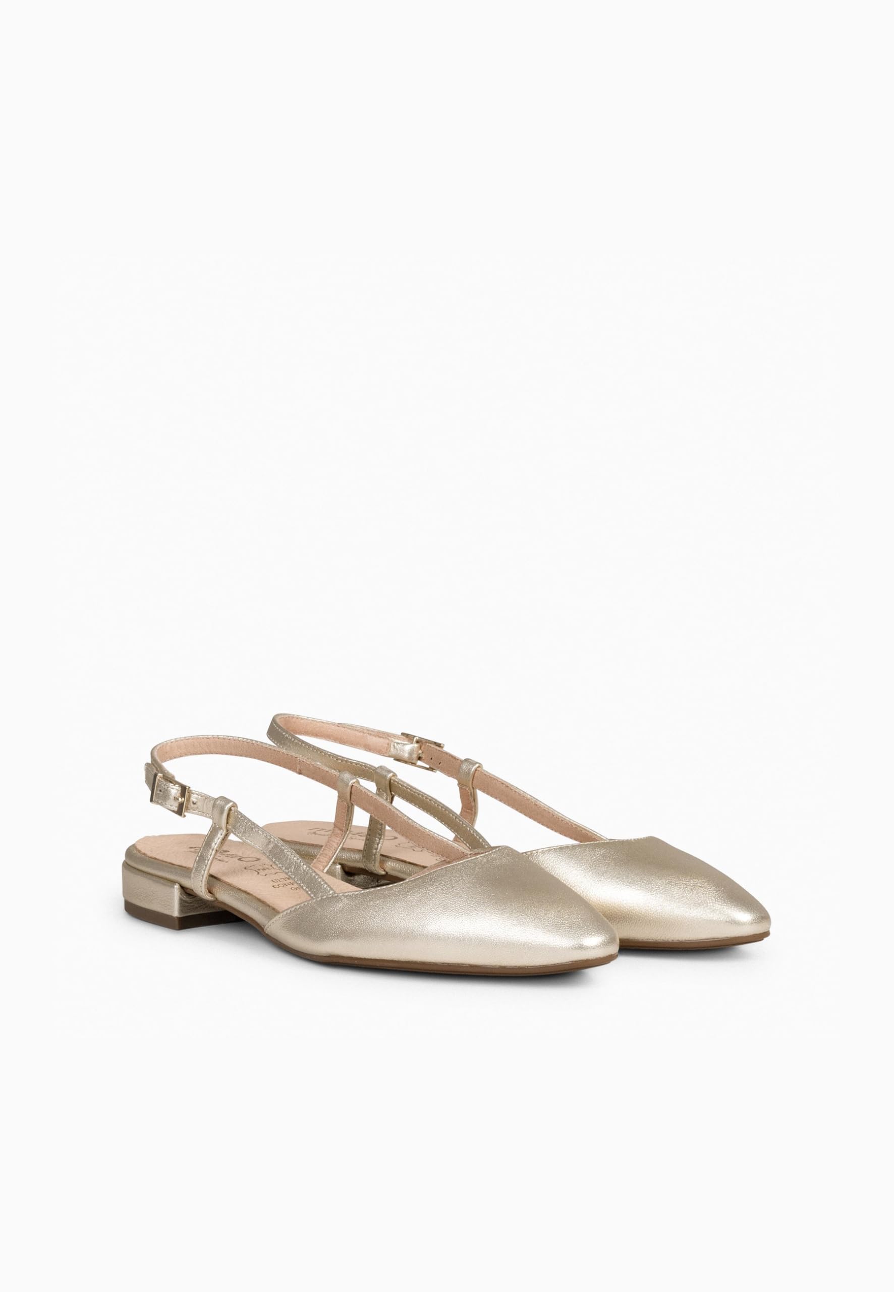 miMaO. Zapatos Comodos tacón bajo Elegantes Destalonados de Piel para Mujer. Hecho en España