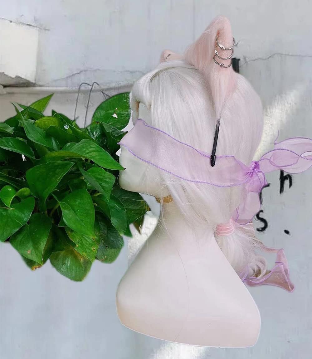 VIGVAN Cat Cosplay Ears Accessories Punk Gothic Cross Cat Ears Headbands Clips image 4