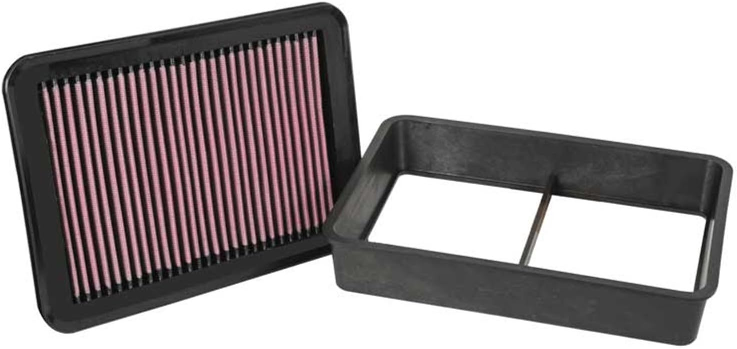 K&N Engine Air Filter: Reusable, Clean Every 75,000 Miles, Washable, Premium, Replacement Car Air Filter: Compatible with 2006-2017 Mitubishi (Lancer, VIII, Evolution, Raliart, Outlander,ASX), 33-2392