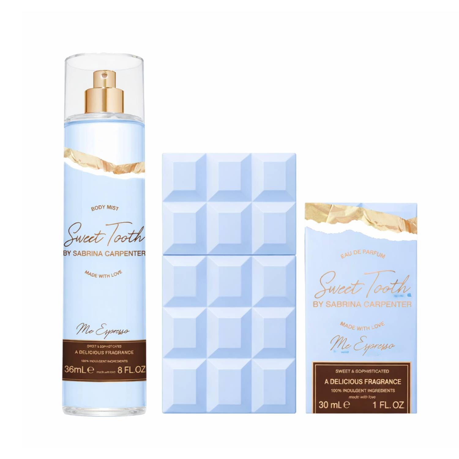 Sabrina Carpenter Sweet Tooth Me Espresso Set Damen - Eau de Parfum + Parfümiertes Bodyspray 236 ml (Spray 30 ml + 236 ml)
