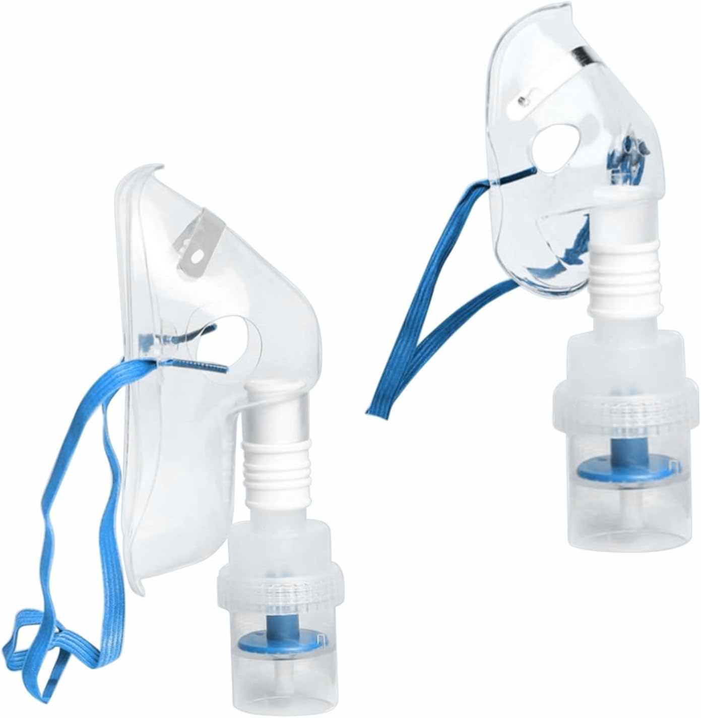 AccuSure Nebulizer Mask Kit Complete Mask Kit with Adult Mask, Child Mask, Mouthpiece, Air tube & Medicine Chamber