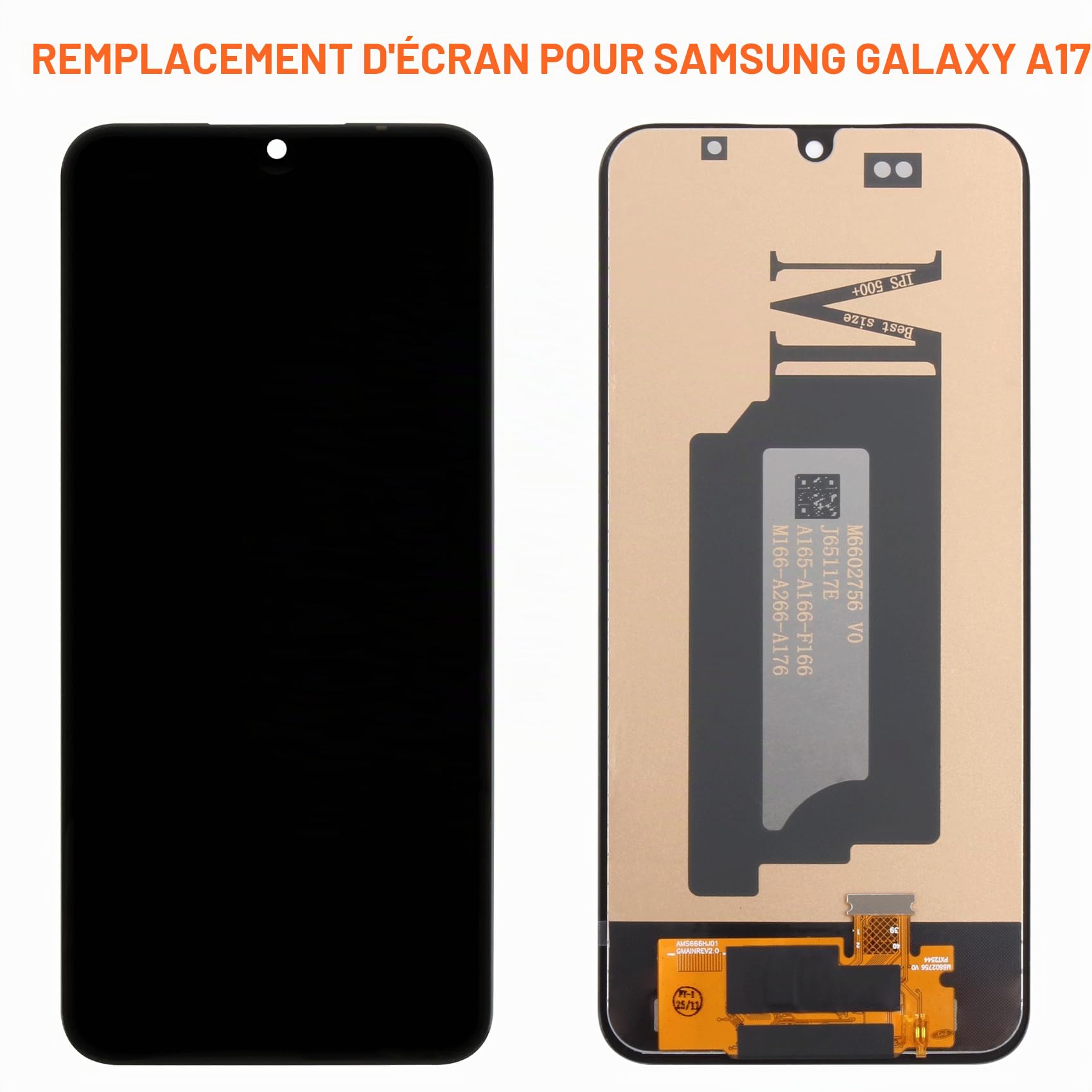 AGCUT Écran LCD pour Samsung A17 5G Ecran Replacement pour Samsung Galaxy A17 5G SM-A176B SM-A176B/DS 6,7" LCD Display Digitalizer Touch Screen Assemblée avec Réparation (Noir Incell, sans Empreinte)