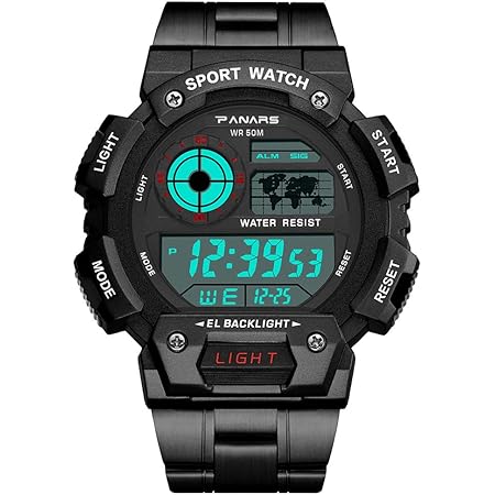 Amazon メンズ腕時計学生デジタルスポーツウォッチ50m防水ファッショナブル多機能ledディスプレイ屋外電子時計 ブラック 腕時計 腕時計 通販 Amazon メンズ腕時計学生デジタルスポーツウォッチ50m防水ファッショナブル多機能ledディスプレイ屋外電子時計 ブラック 腕時計 腕時計 通販