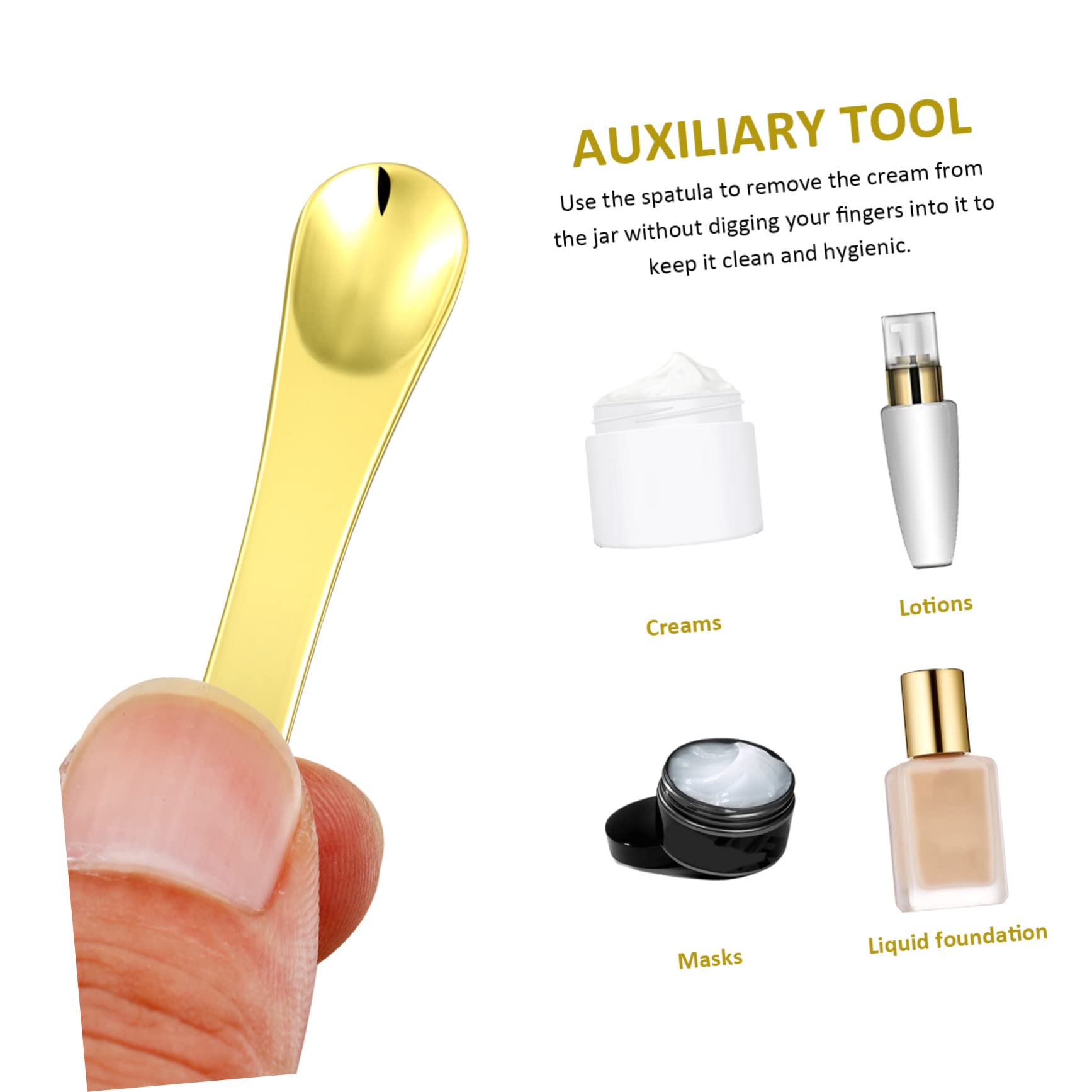 FOMIYES 24 Piezas Mini Cuchara Para Espátulas Cosméticas Para Cuchara Para El Cuidado De La Piel Facial Herramientas Faciales Para El Cuidado De La Piel Escudo De
