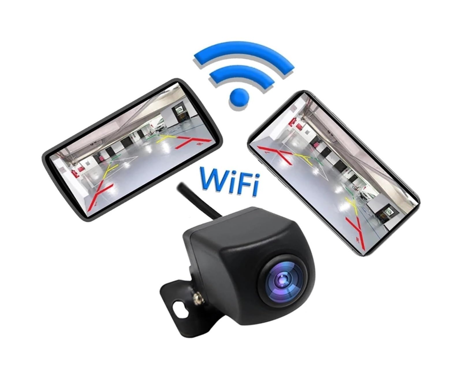 Kamera cofania samochodowa bezprzewodowa kamera cofania WIFI IP67 LCD cofanie