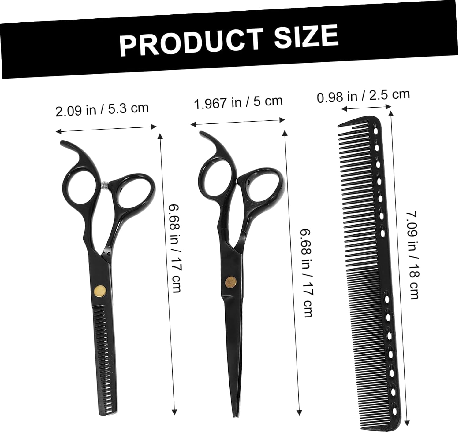 Barber Scissors Kit Haircut Scissors Professional Hair Cutting Kit Barber Shears