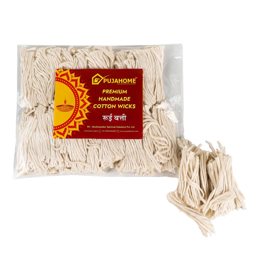 Handmade Round Long Cotton Wicks Lambi Diya Batti | Pack of 5100 Wicks | Ideal for Pooja, Aarti, Navratri, Home Décor, Meditation & Spiritual Prayers-image-45