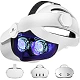 Head Strap for Meta Oculus Quest 2/3/3s, 3-in-1 Adjustable Halo Headband, Replacement for Elite Strap, Enhanced Comfort Gaming Immersion VR Accessories Compatible with Oculus/Meta Quest 2/3/3s