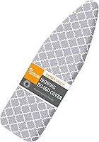 Vista 1 de Funda para tabla de planchar y almohadilla de tamaño estándar de 15 x 54 pulgadas, resistente a las quemaduras y las manchas con borde elástico