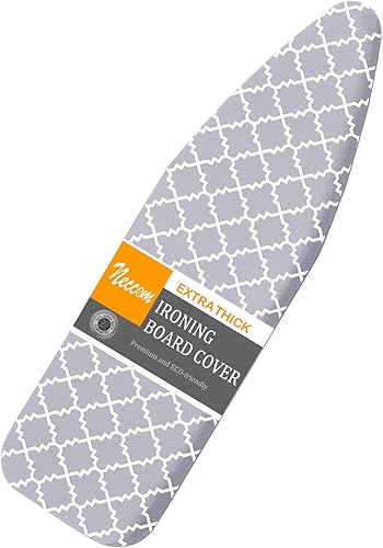 Funda para tabla de planchar y almohadilla de tamaño estándar de 15 x 54 pulgadas, resistente a las quemaduras y las manchas con borde elástico,