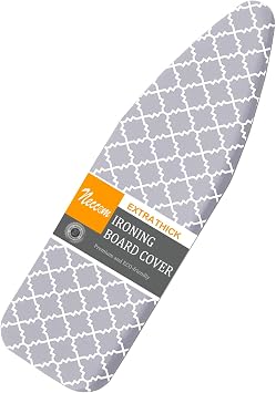 Ironing Board Cover and Pad Standard Size 15"x54", Resists Scorching and Staining with Elastic Edge Heavy Duty Extra Thick Ironing Padding Cotton Ironing Board Covers